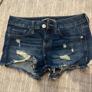 Express denim shorts